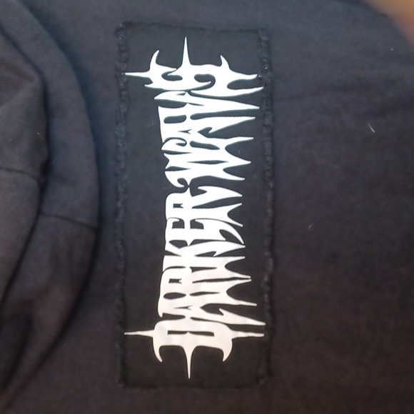 DOLLSKILL DARKER WAVS XXL DIATONIC HOODIE DUSTER PATCHES FRONT/BACK SIDE POCKET - Picture 10 of 16